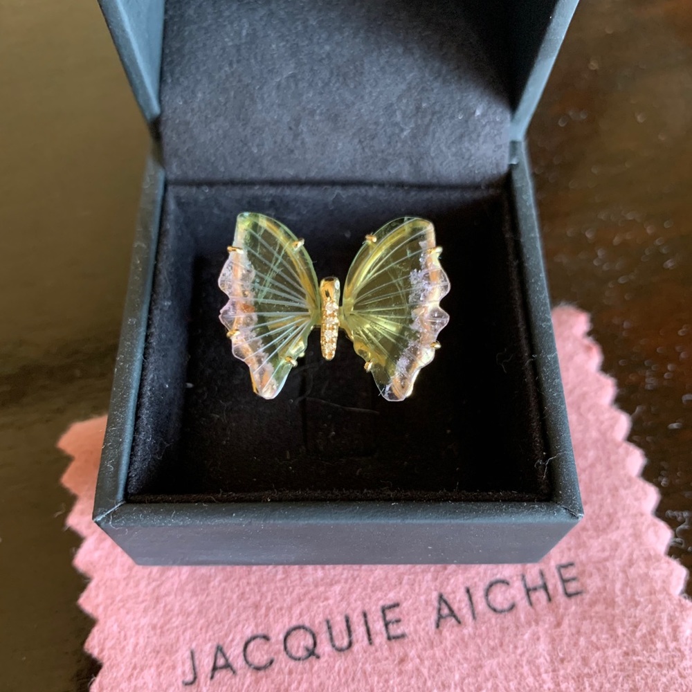 Jacquie Aiche Gold Diamond Watermelon Tourmaline🦋